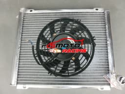3Row Aluminum Radiator + Fan For CAN AM OUTLANDER/MAX/RENEGADE L 450/500/650/800/1000 2012 2013 2014 2015 2016 12 13 14 15 16