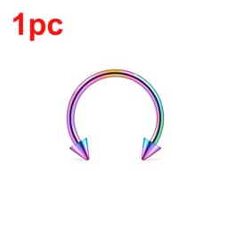 Punk C Shape Steel Nose Ring Horseshoe Lip Ring puncture Hook Clip Earrings Septum No Allergic Body Piercing Jewelry Nose Rings