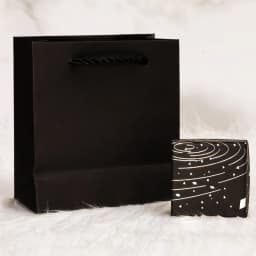 Multi Size Square Ribbon Jewelry Box With Ring Earring Necklace Bracelet Charm Black Jewelry Kraft Paper Gift Packaging Box