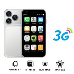 SERVO 18SE Mini Android Smartphone 3.0" Screen 3G Dual SIM 2GB 16GB Face Unlock WiFi GPS HiFi Sound Unlocked Pocket Mobile Phone