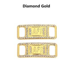 Sneaker Laces Buckle Combination AF1 Diamond Shoe Charms Quality Metal Shoelaces Decorations Air Force 1 Shoes Accessories