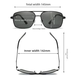 Pilot Myopia Glasses for Men UV Protection Driving Sunglasses Anti Glare Eyewear Near Sight Glasses Diopter To -4.0