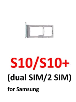 For Samsung S10 G973F G973 Phone New SIM Card Tray Housing Micro SD Card Holder Pocket For S10 Plus S10+ G975F G975