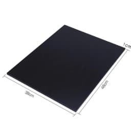 Black PU Leather Jewelry Display Riser Window Counter Top Presentation Board Organizer Showcase Collectible Necklace Holder Base