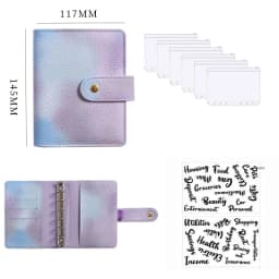 2023 New A7 Budget Binder Cash Envelopes for Money Saving Organizer with Zipper Pockets, Budget Sheets and Self-adhesive Labels