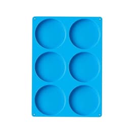 6 Holes Round Silicone Mold Cake Pastry Baking Molds Jelly Pudding Soap Form Ice Cake Decoration Tool Disc Bread Biscuit Mould