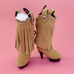 Tilda 2.5cm Mini Doll Boots for Blythe Dolls Toy,Cute High Heel Shoes for Azone Obitsu Licca Doll Accessory Cute Girls Present