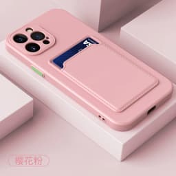 Candy Color Card Slot Wallet Pocket Silicone Case For iPhone 17 Air 16e 16 15 14 Pro Max Plus Soft Silicone Phone Cover