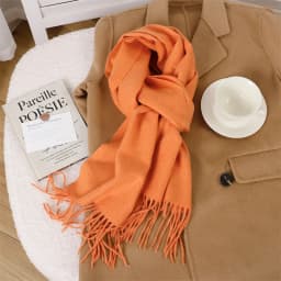 70Color Solid Winter Women Scarf Warm Thicken Cashmere Shawl Outdoor Tassels Pashmina Lady Wrap Windproof Scarves Fashion Luxury