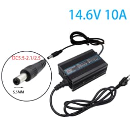 14.6V 10A Charger Smart Aluminum Case Is Suitable For 4S 12.8V Outdoor LiFePO4 Battery Electric Car Safe And Stable OHRIJA