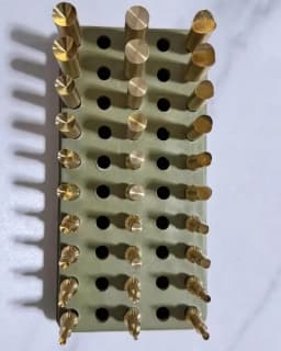 30PCS High Precision Gem Dopsticks Set Diameter 6MM Gemstone Dop Stick with Storage Box Stone Faceting Grinding Tool
