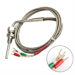 1/8" NPT K Type Thermocouple Exhaust Probe 1200°C Temperature Sensors Thread NPT Threads 2m Cable Adjustable Pressure Lock