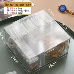 Drawer Organizer Self Sealing Plastic Jewelry Zip Lock Bags Reclosable Thick Transparent Ziplock Gift Packaging Storage Pouches