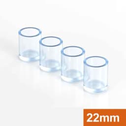 10Pcs Round / Square Rubber Floor Protectors Chair Leg Caps Pads Furniture Feet Non-Slip Covers Leveling Feet Home Decor