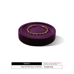 Yinbeini Premium Velvet Bracelet Display Tray Ring Bangle Placement Tray Jewelry Storage Tray TB004
