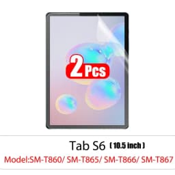 2pcs Pet Screen Protector For Samsung Galaxy Tab S7 Fe S9 Fe A9 Plus S6 Lite S7 S8 S9 A8 Plus Protective Clear Film No Glass
