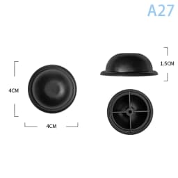 1Pcs Black Replacement Plastic Stud Luggage Feet Pads Baggage Stud Foot Feet Pads For All Suitcase Bags Luggage Stand Feet 2025