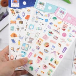 3 pcs/6 pcs Sweet Life Daily Things Stickers Scrapbooking Diy Journal Cute Stickers Stationery Decor School Supplies Gift