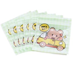 20pcs/lot 10X11cm Cute Ziplock Bag Multiolor Plastic Candy Snack Pouches Cartoon Pattern Reusable Jewelry Gifts Packaging Bags