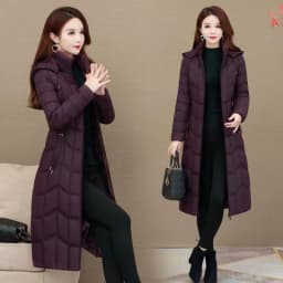 2026 Winter Jacket Women X-long Thicken Down Coat with A Hood Straight Elegant Outerwear Korean Fashion Female Parkas