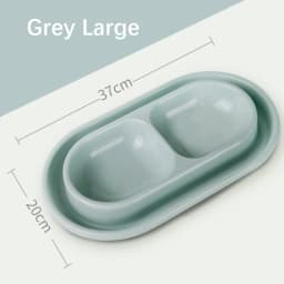 Pet Double Rice Bowl Sturdy Durable Ant Resistant Stray Cat Feeding Safe Odourless Outdoor Rainproof Waterproof Food Bowl