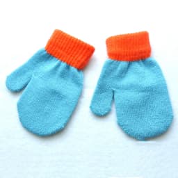 Baby Gloves For 1-4Y Children Winter Warm Patchwork Knitted Mittens Kindergarten Student Full Finger Gloves Knitting Kids Gloves
