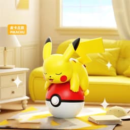 Authentic Pokémon Night Light Handmade Pikachu Squirtle Bulbasaur Cartoon Doll Desktop Ornament Children's Toys Christmas Gift