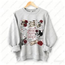 Run-Little-Mouse-Haunting-Adeline-Dark-Romance-Book-Hoodie-Spicy-Smut-Reader-Gifts-Black-Cat-Graphic-Pullover-Men-Women-Hoodie