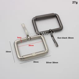 50pc16mm Metal Slides Tri-glides Wire-formed Roller Pin Buckles Strap Slider Adjuster for Bag Backpack Garment Leather Accessori