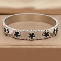New Sight Stainless Steel Crystal Eyes Bangles&bracelets for Women Fashion Brand Jewelry Flower Leopard Bangle Party Accessories