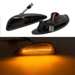 2PCS Amber LED Car Front Bumper Side Marker Indicator Lights Turn Signal Blinker Lights For Hyundai Solar Verna Accent I20