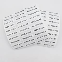 300PCS 30x8mm White Label with Black Print MADE IN USA Country of Origin Stickers