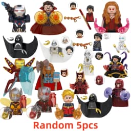 Blind Box Mini Building Blocks TV6208 Figures Big Goblin Spiderman Iron Man Venom Captain Hawk Deadpool Armor Christmas Gift Toy