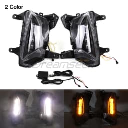 LED DRL Daytime Running Light for Chevrolet Chevy Equinox Facelift Model 2022 2023 2024 Fog Lamp with Sequential Turn Indicator