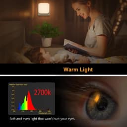 1pc/2pcs Lights By Night Dimmable LED Night Light, Plug-in, Dusk to Dawn Sensor, Adjustable, Compact, 4 Settings, Ambient Light