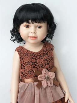 【JUSUNS】JD260 9-10" 10-11" 11-12" Doll Wig For Girl! Boneka Slight Lady Curls Synthetic Mohair BJD Wigs Blythes Accessories