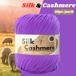 10pcs Silk Cashmere Yarn DK Double Knitting, High Quality, Soft and Warm, for Crochet and Knitting, for Christmas, Halloween, Ea