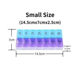 New Travel Pill Case Weekly Portable Organizer Box 7 Days 14 Grids Pills Container Storage Tablets Vitamins Medicine Fish Oils