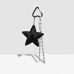 New Leather Star Bag Charm Cute Balloon Dog Decorative Keychain Fashion Braided Rope Bag Hanging Accessorie
