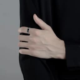 925 Sterling Silver Men's Ring High Quality Luxury Black Gem for Men Wedding Fine Jewelry Accessories Party Gifts