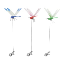 3-8PCS Simulation Dragonfly Clip 31cm Bug Deterrent Realistic Dragonfly Hat Clip Bug Repellent Dragonfly Home Garden Decor
