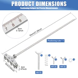 NEW Upgraded Circular Saw Guide Rail Positioning Calipers Stainless Steel Adjustable Precision Cutting Guide  for WoodworkingDIY