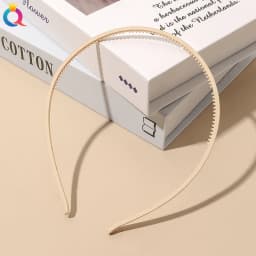 4mm Wide Thin Plastic Plain Headband for Women Girls Matte Hair Bands Teeth Comb DIY Skinny Hair Hoop Sport Hair Accessories