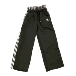 Women's Spring Checkered Double-Waisted Casual Pants Loose Street Fashion Sweatpants with Letter Embroidery