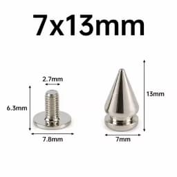 5/10/20Pcs Meetee Metal Punk Rivets Screwback Cone Studs Spikes for Leather Crafts Garment Rivet Bag Decor Nails DIY Accessories
