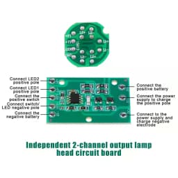 HZ-8813 T6/U2/L2 Glare Light Control Circuit Board Flashlight Driver Board 3 Function 5 Function Gear Electric Plate