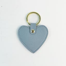 Print name free creative simple gift personalized PU heart-shaped keychain multi-color car keychain bag pendant