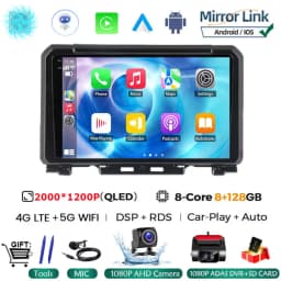 9 Inch Android 16 For Suzuki Jimny JB64 JB74 2018 - 2020 Multimedia Video Player Car Radio Stereo GPS Navigation Carplay