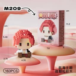 ONE PIECE Sun God Nika Luffy Micro Building Block Chopper Ace Buggy 3D Anime Model Assembly Mini Bricks Figure Toys For Gift