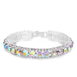 New Arrival 925 Sterling Silver Silve Women Classic Jewelry Holiday Gift Clear Red Cubic Zircon Bracelet& Bangle Wholesale